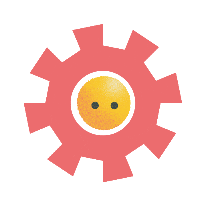 A spinning cog